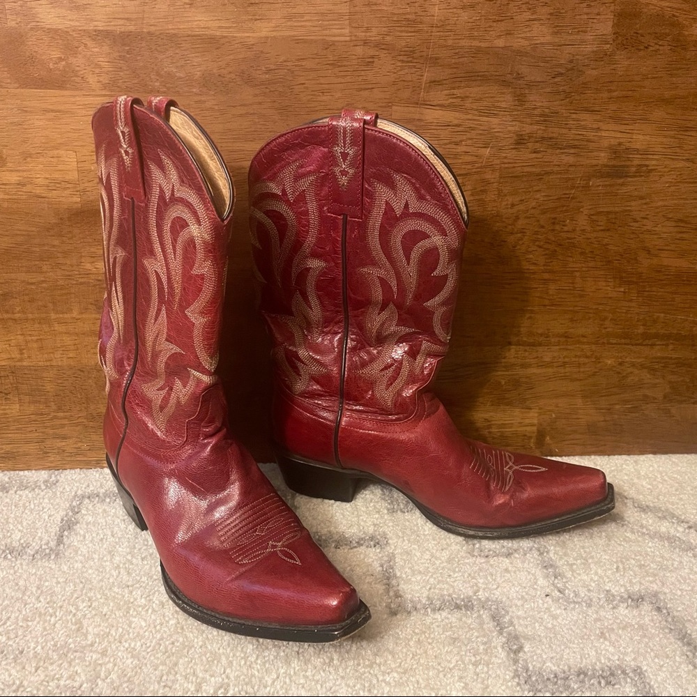 Red Cowboy Boots
